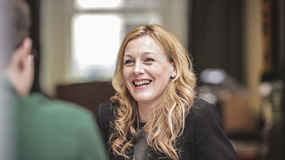Relationship Manager talking to customer