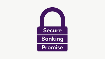 Secure banking promise padlock